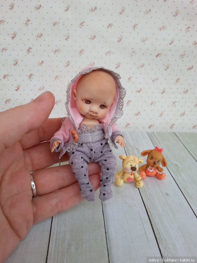 Викуся — Авторские миниатюрные куклы: лепка (фото 10)