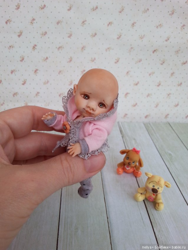 Викуся — Авторские миниатюрные куклы: лепка (фото 3)