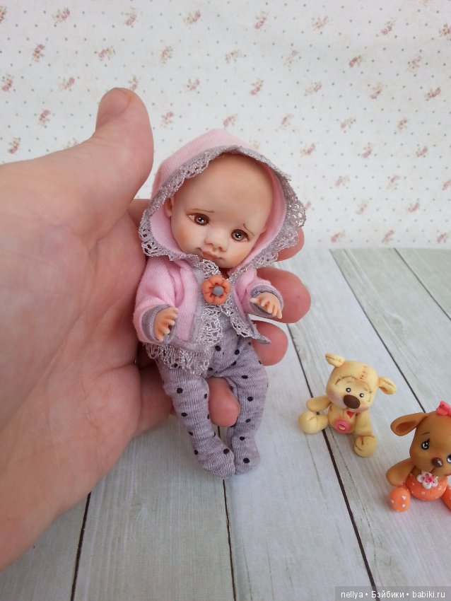 Викуся — Авторские миниатюрные куклы: лепка