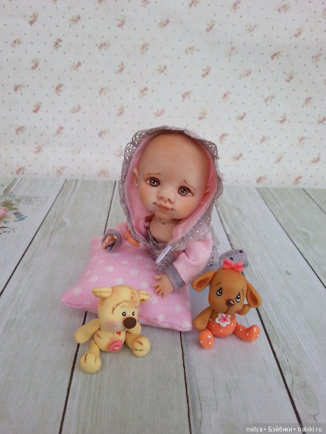 Викуся — Авторские миниатюрные куклы: лепка