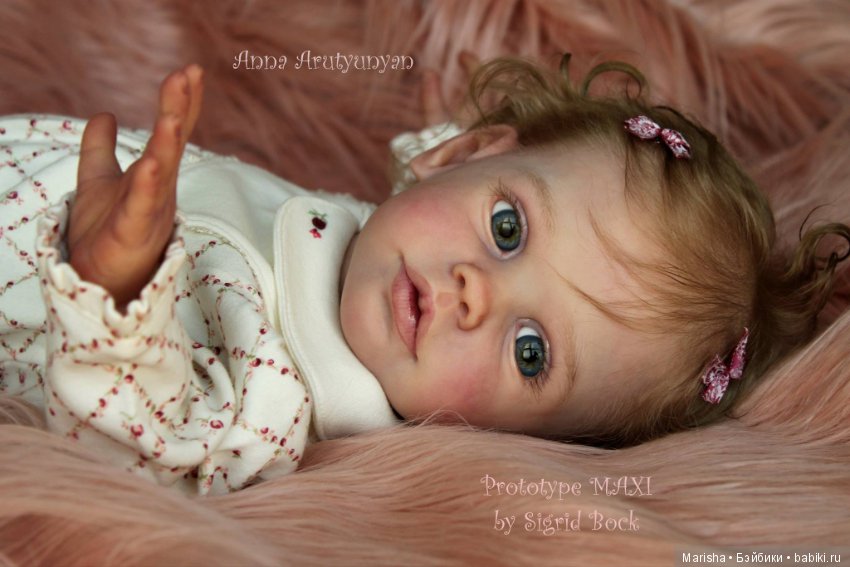 Куколка реборн Анны Арутюнян из молда Maxi by Sigrid Bock (фото 8)