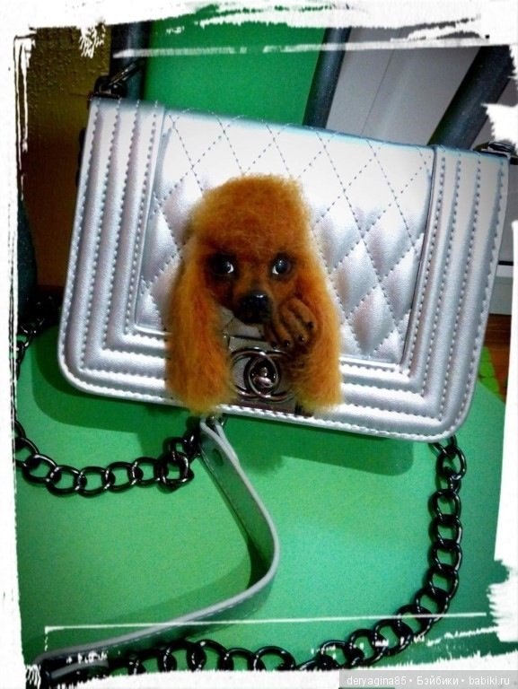 "Красный пудель" — Валяные игрушки из шерсти: сухое валяние (фото 5)