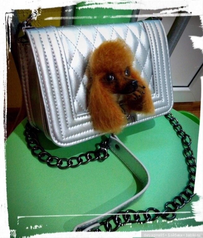 "Красный пудель" — Валяные игрушки из шерсти: сухое валяние (фото 8)