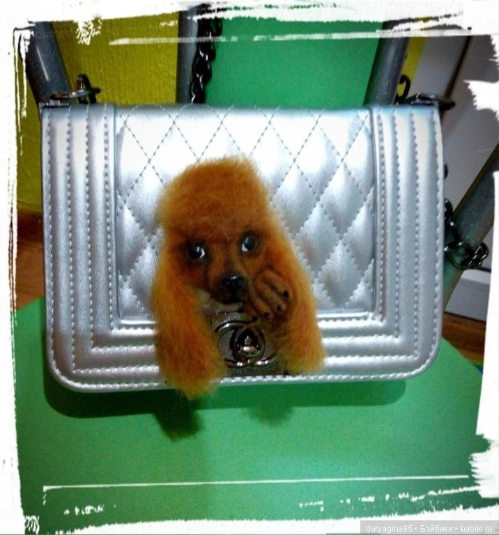 "Красный пудель" — Валяные игрушки из шерсти: сухое валяние (фото 9)