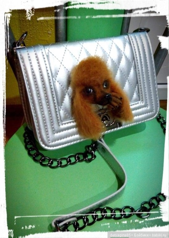 "Красный пудель" — Валяные игрушки из шерсти: сухое валяние (фото 7)