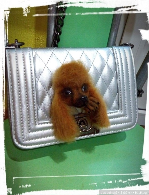 "Красный пудель" — Валяные игрушки из шерсти: сухое валяние (фото 10)