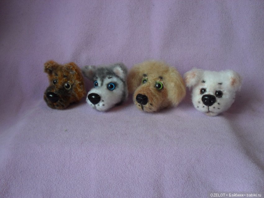 Звероброши Собачки — Вязаные игрушки и амигуруми: крючком