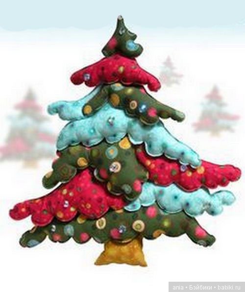 Елочка из фетра с выкройкой