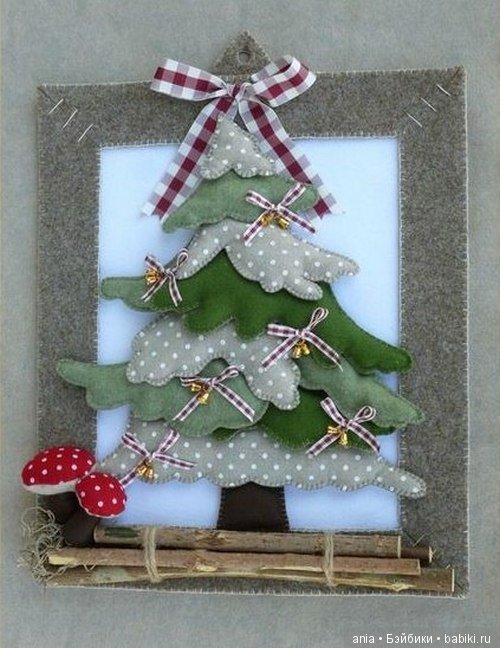 Елочка из фетра с выкройкой (фото 4)