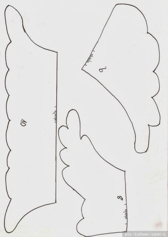 Елочка из фетра с выкройкой (фото 6)