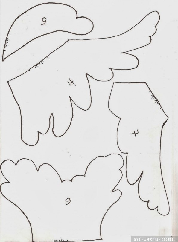 Елочка из фетра с выкройкой (фото 7)