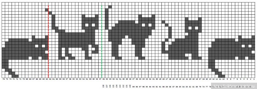 Жаккард котики спицами схемы