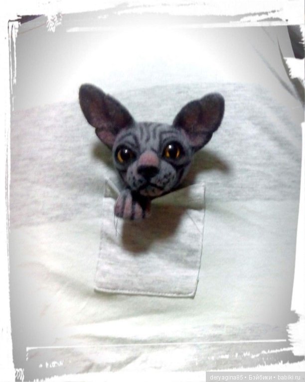 Сфинксоброшь — Валяные игрушки из шерсти: сухое валяние (фото 2)