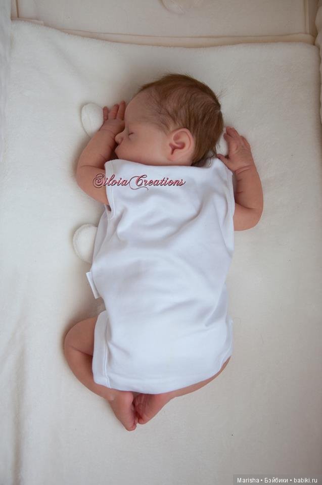 Спящий малыш реборн, молд Xander скульптора Cassie Ann Brace, прототип Silvia Ezquerra