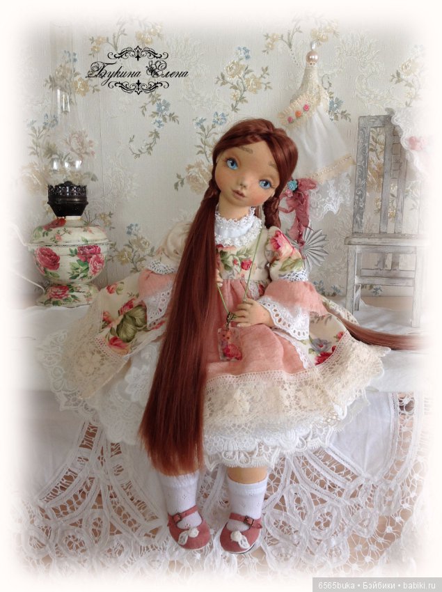 Коллекционная текстильная кукла (фото 6)