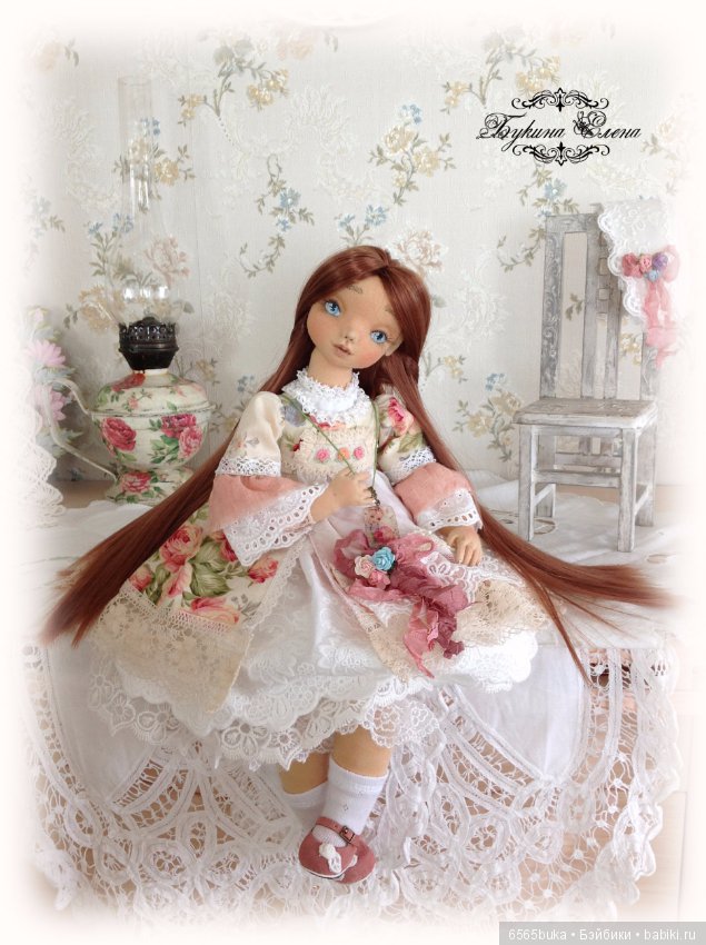 Коллекционная текстильная кукла (фото 4)