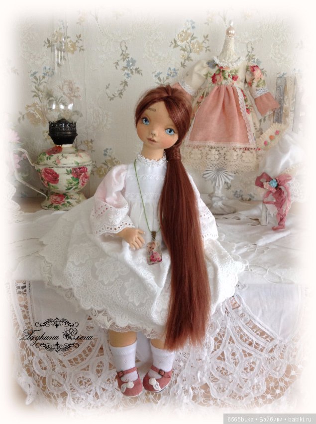 Коллекционная текстильная кукла (фото 8)