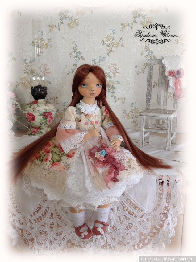 Коллекционная текстильная кукла (фото 2)