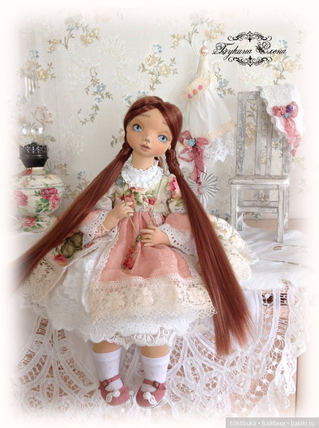 Коллекционная текстильная кукла (фото 7)