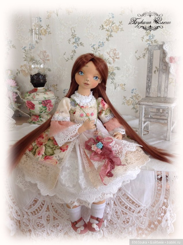 Коллекционная текстильная кукла (фото 3)