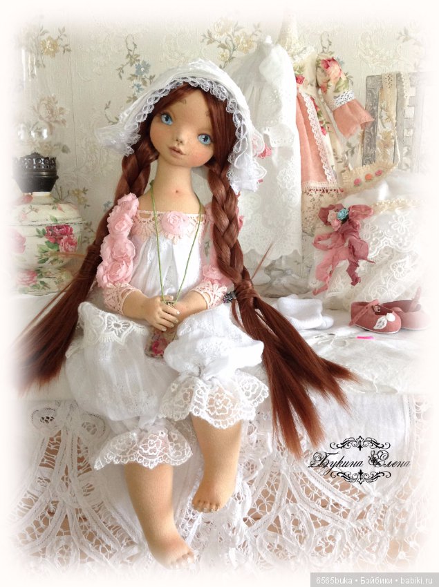 Коллекционная текстильная кукла (фото 9)