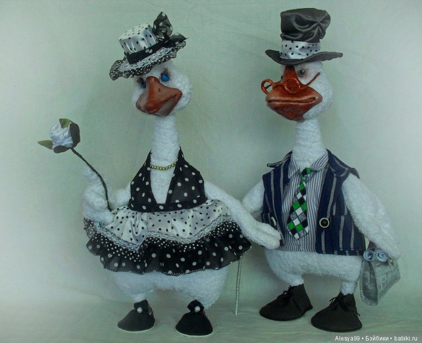 Работы из махровых полотенец