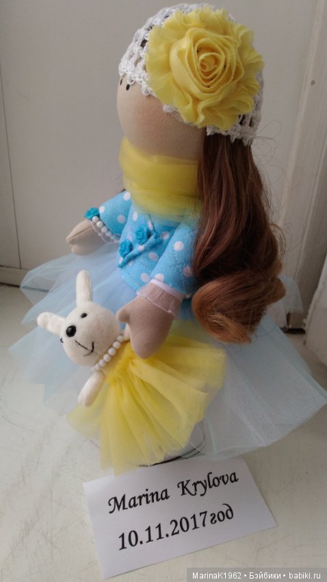 Текстильная авторская кукла (фото 2)