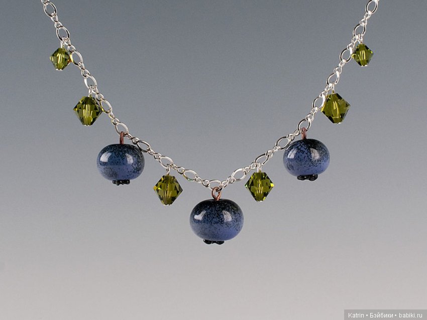 Стеклянные украшения Элизабет Джонсон в технике lampwork