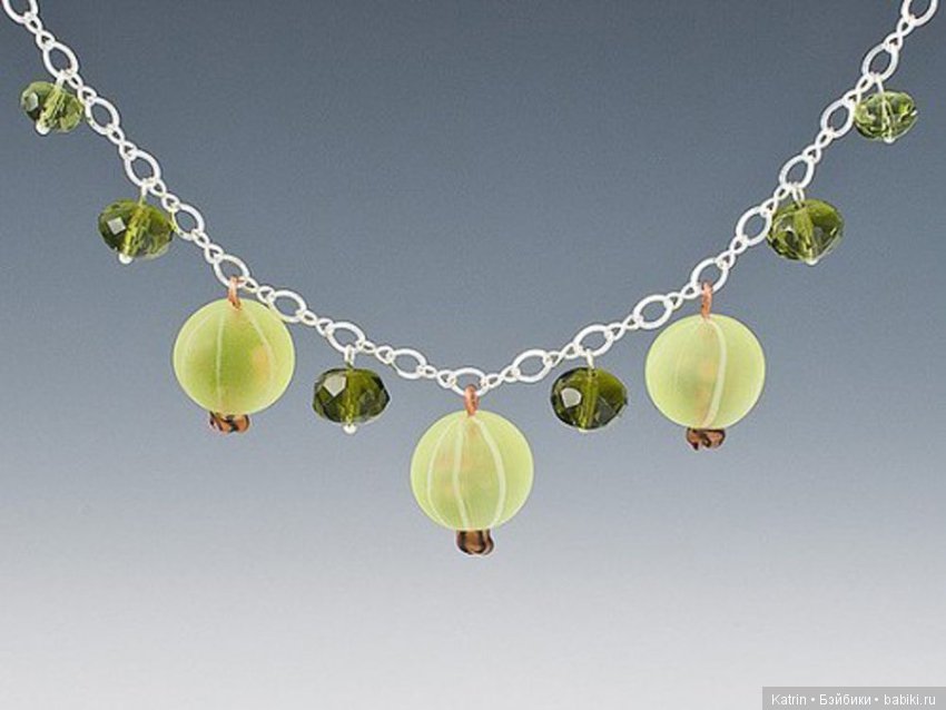 Стеклянные украшения Элизабет Джонсон в технике lampwork