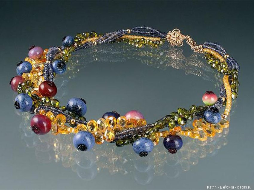 Стеклянные украшения Элизабет Джонсон в технике lampwork