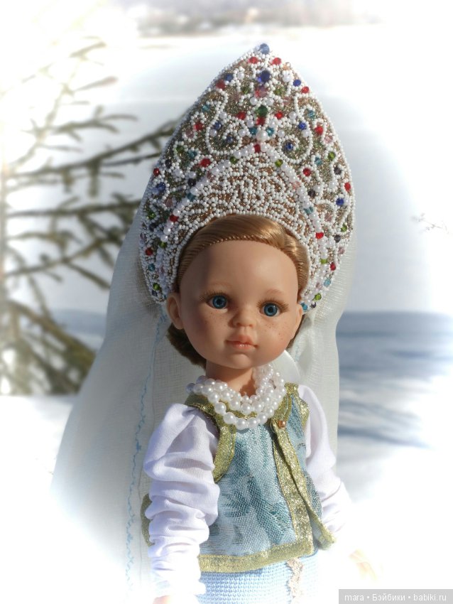 Кокошники для кукол Паола Рейна, автор Татьяна Корнева