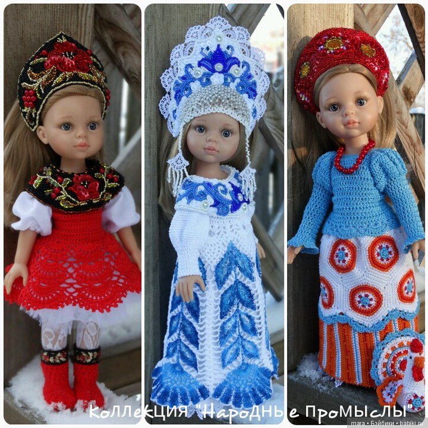 Кокошники для кукол Паола Рейна, автор Татьяна Корнева