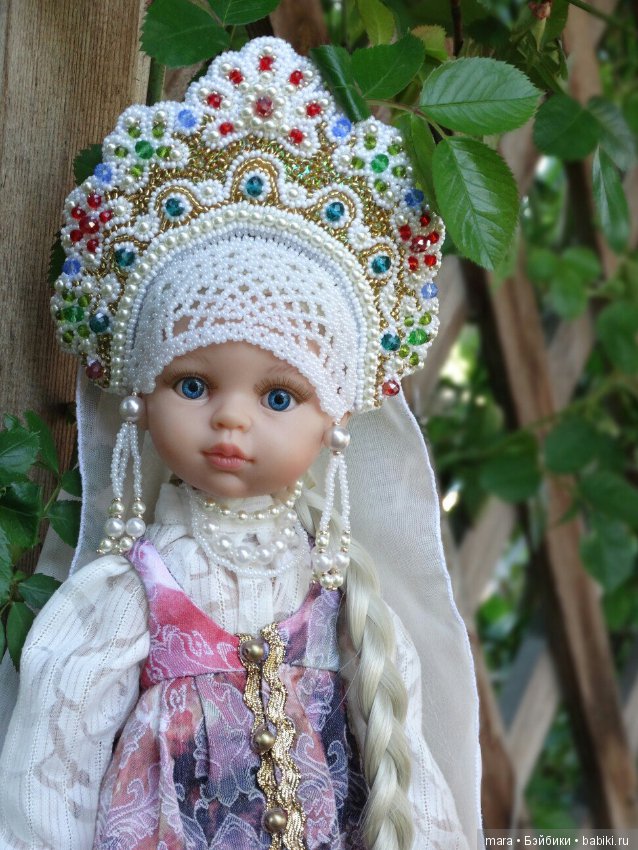 Кокошники для кукол Паола Рейна, автор Татьяна Корнева