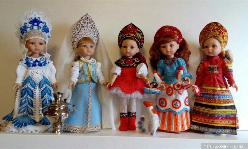 Кокошники для кукол Паола Рейна, автор Татьяна Корнева