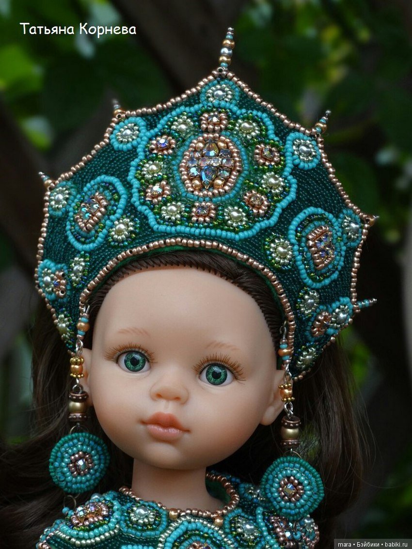 Кокошники для кукол Паола Рейна, автор Татьяна Корнева
