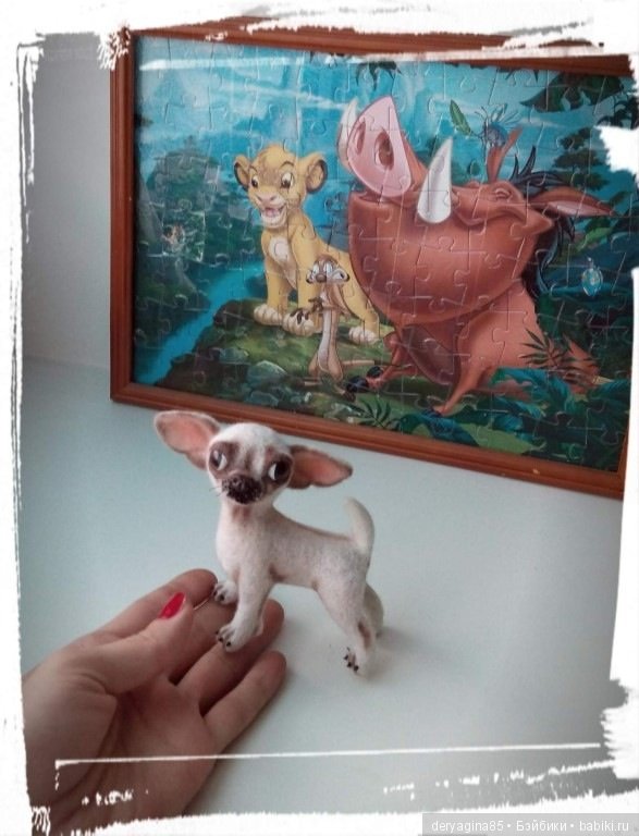 Мини чишка — Валяные игрушки из шерсти: сухое валяние (фото 3)