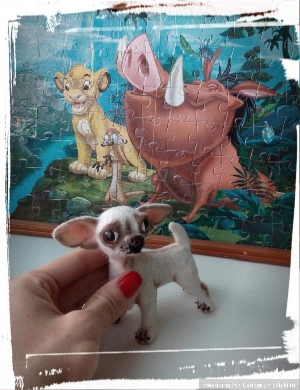 Мини чишка — Валяные игрушки из шерсти: сухое валяние (фото 9)