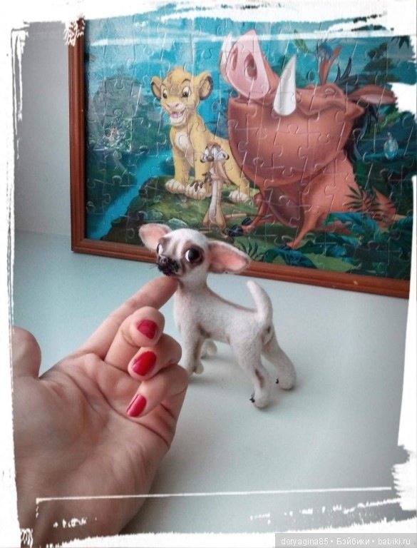 Мини чишка — Валяные игрушки из шерсти: сухое валяние (фото 8)