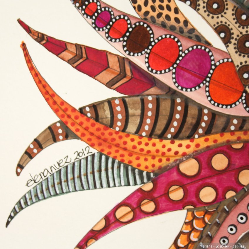 Осенние листья, автор дизайнер из Испании Elena Nuez