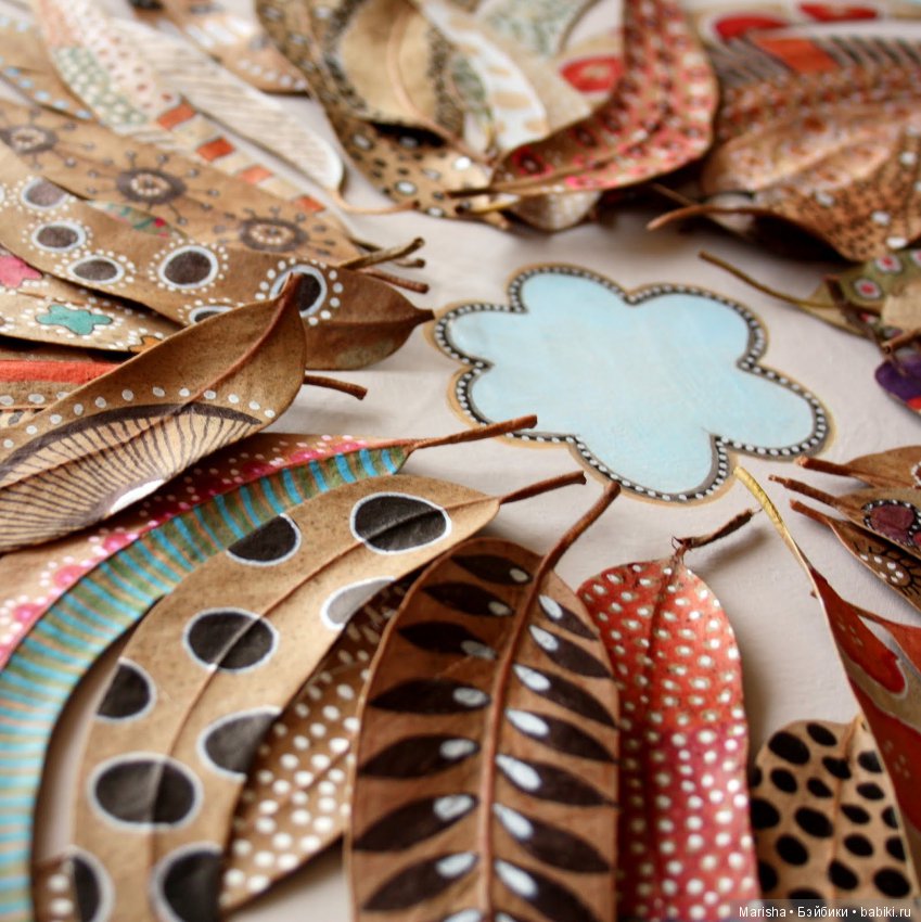 Осенние листья, автор дизайнер из Испании Elena Nuez