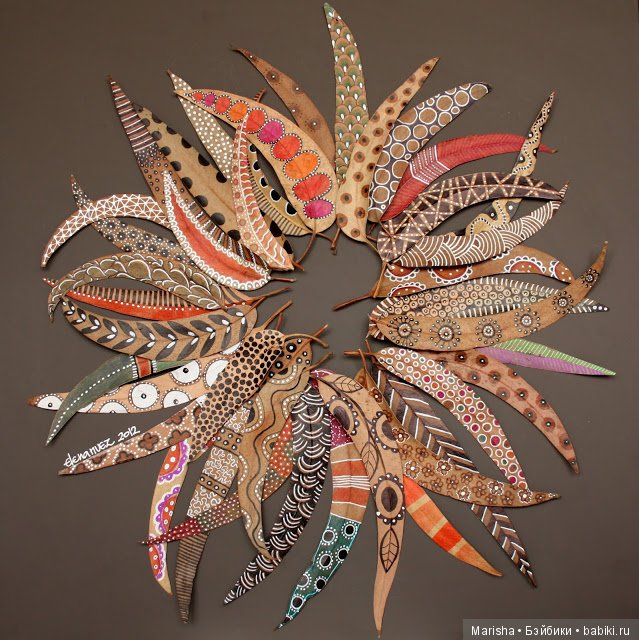 Осенние листья, автор дизайнер из Испании Elena Nuez (фото 7)