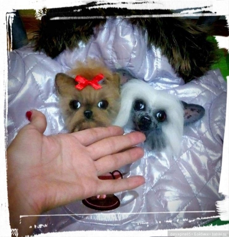 Йорко брошь — Валяные игрушки из шерсти: сухое валяние (фото 7)