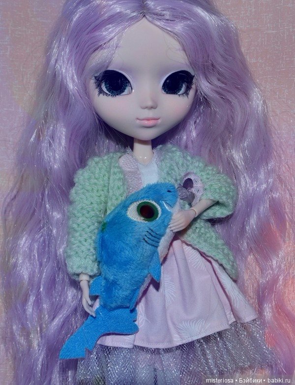 OOAK Custom Pullip. Loreli - маленькая русалочка с ручной акулой (фото 5)