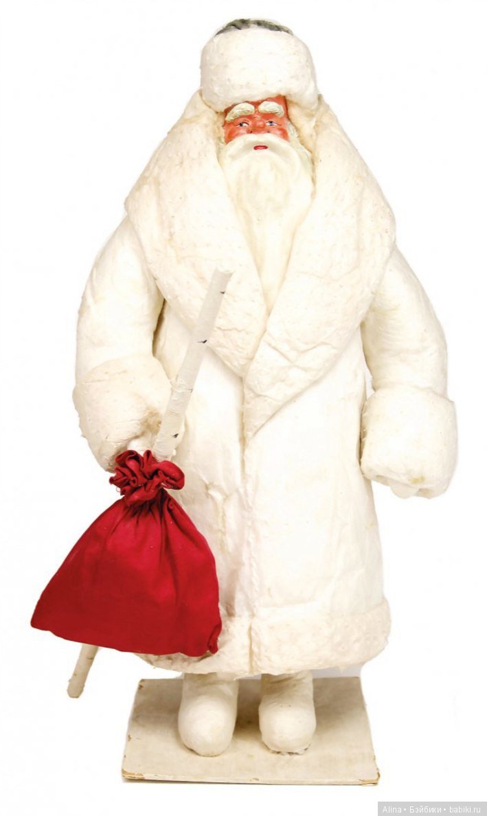Советские ватные игрушки - Дедушки Морозы (фото 4)