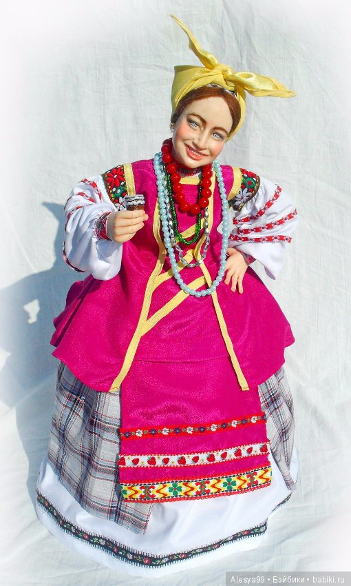 Баба на чайник — Лепка авторских кукол: полимерная глина (фото 2)