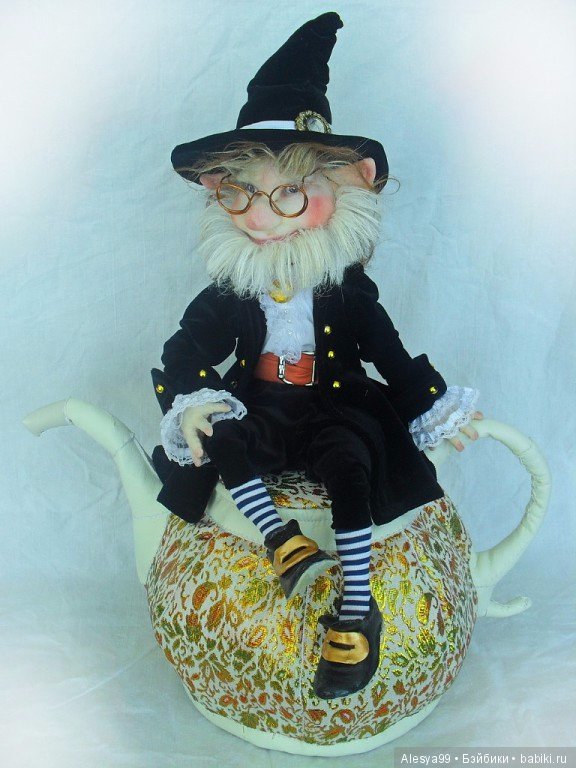 Баба на чайник — Лепка авторских кукол: полимерная глина (фото 4)