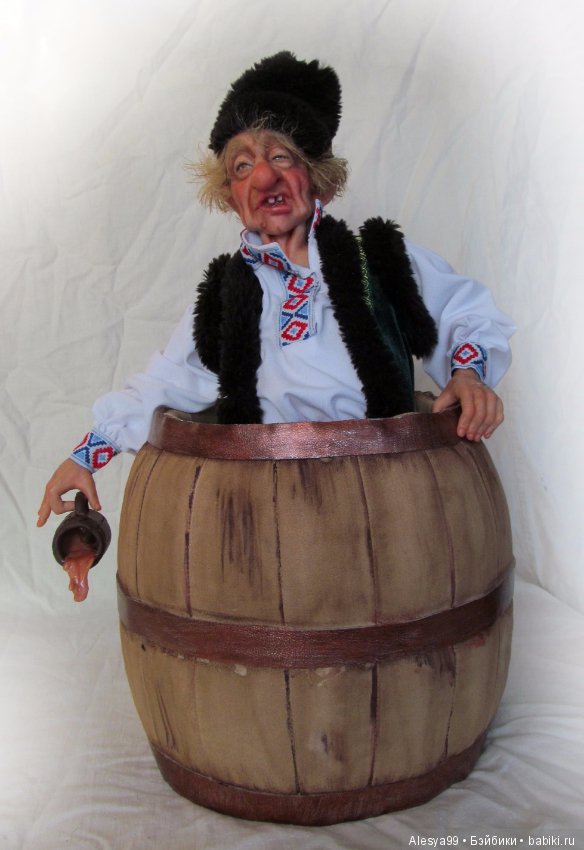 Баба на чайник — Лепка авторских кукол: полимерная глина (фото 3)