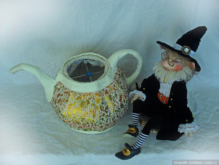Баба на чайник — Лепка авторских кукол: полимерная глина (фото 5)
