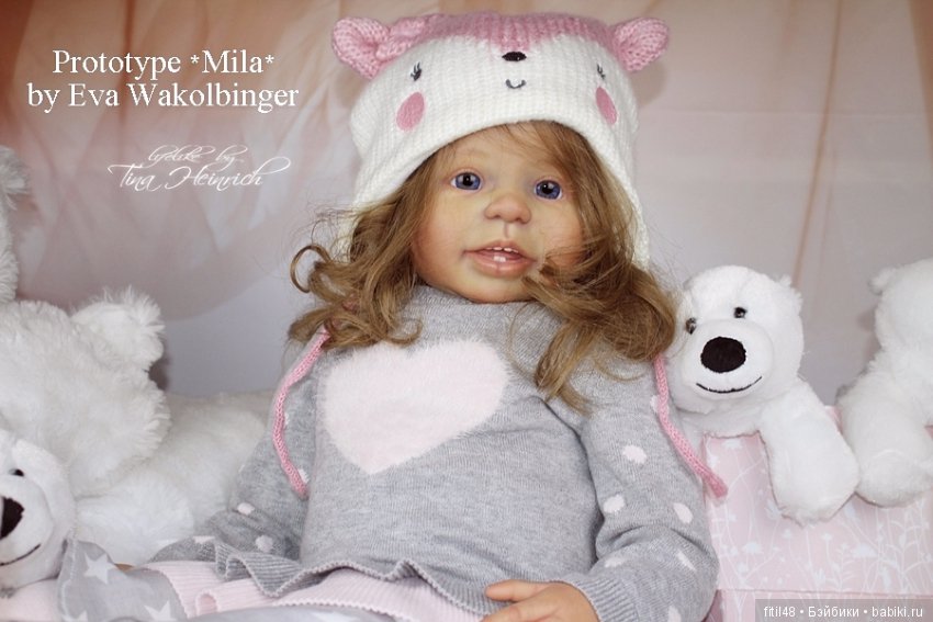 Prototype *MILA* by Eva Wakolbinger lifelike doll Rebornbaby Toddler