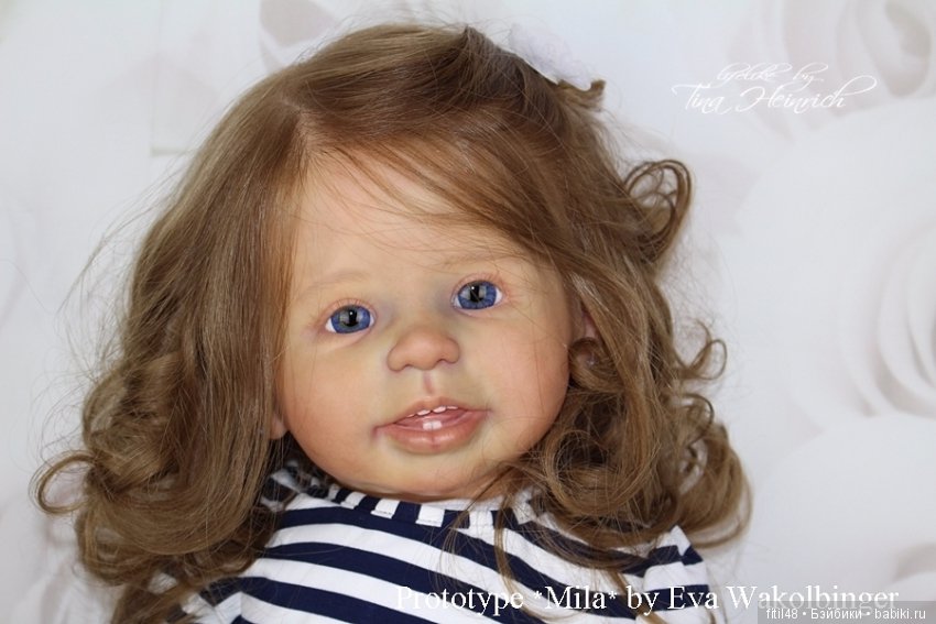 Prototype *MILA* by Eva Wakolbinger lifelike doll Rebornbaby Toddler (фото 7)